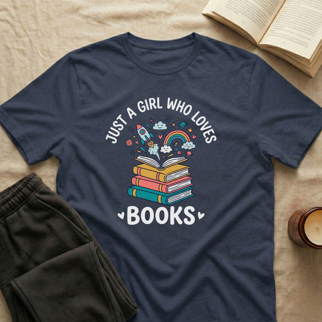 Just A Girl Who Loves Books T-Shirt
