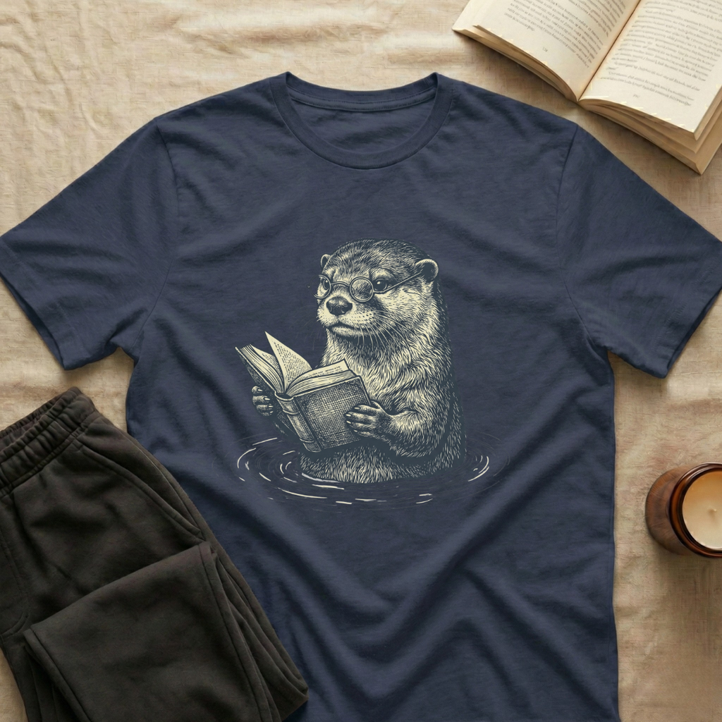 Otter Reading T-Shirt
