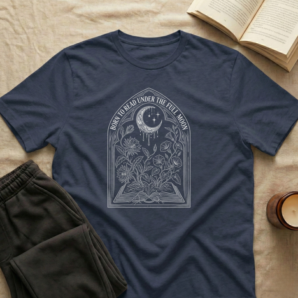Born To Read Under The Full Moon T-Shirt