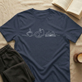 Cat Line T-Shirt in Navy