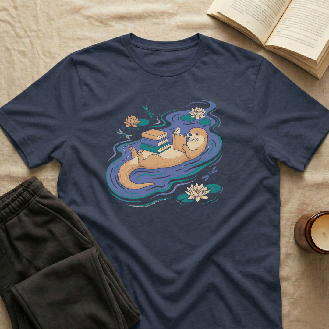 Otter Reading T-Shirt