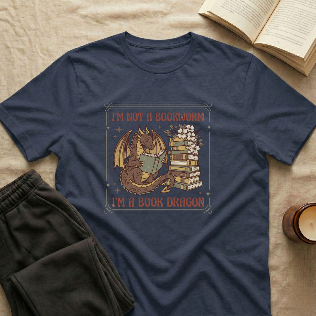 I'm Not A Bookworm Dragon T-Shirt