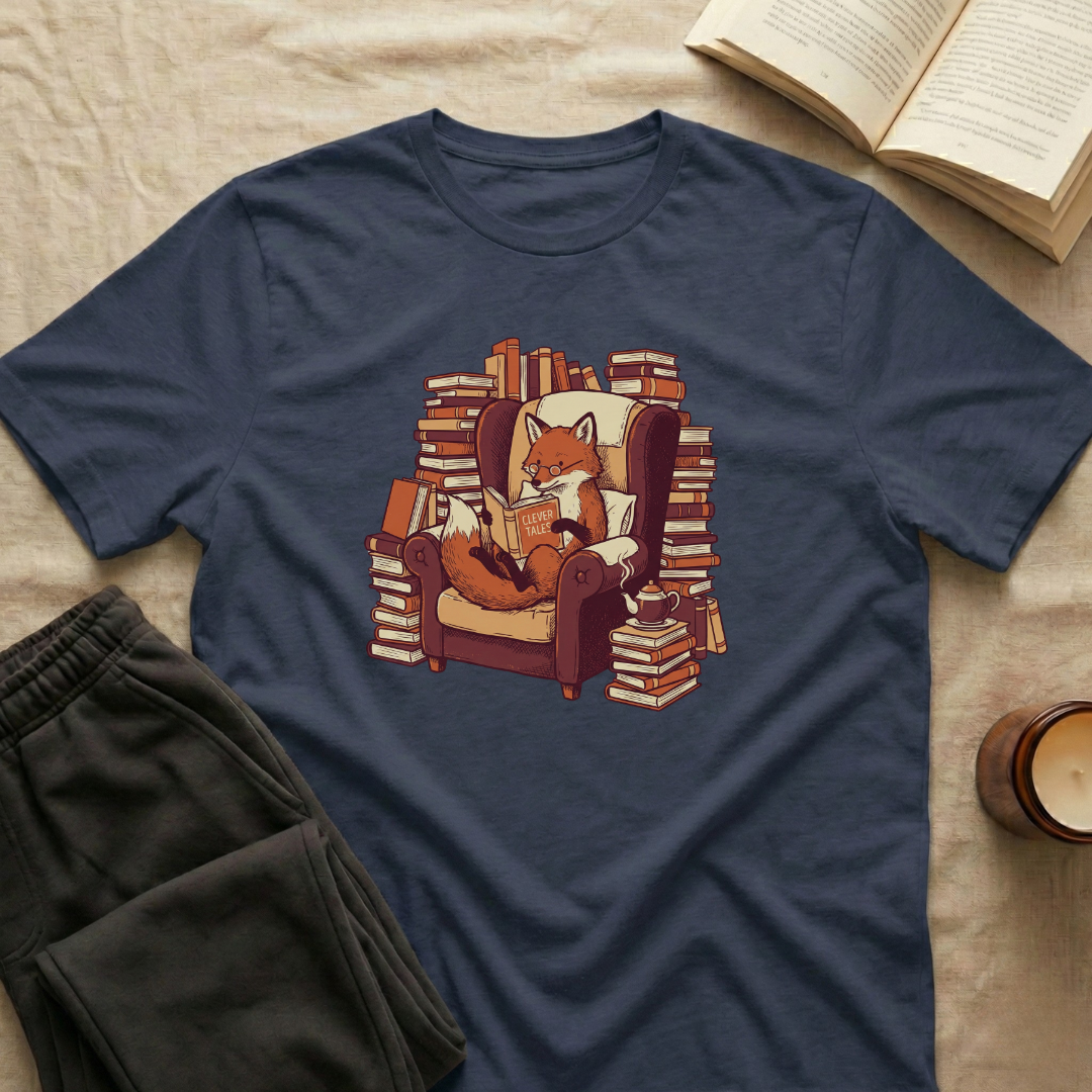 Fox Reading T-Shirt