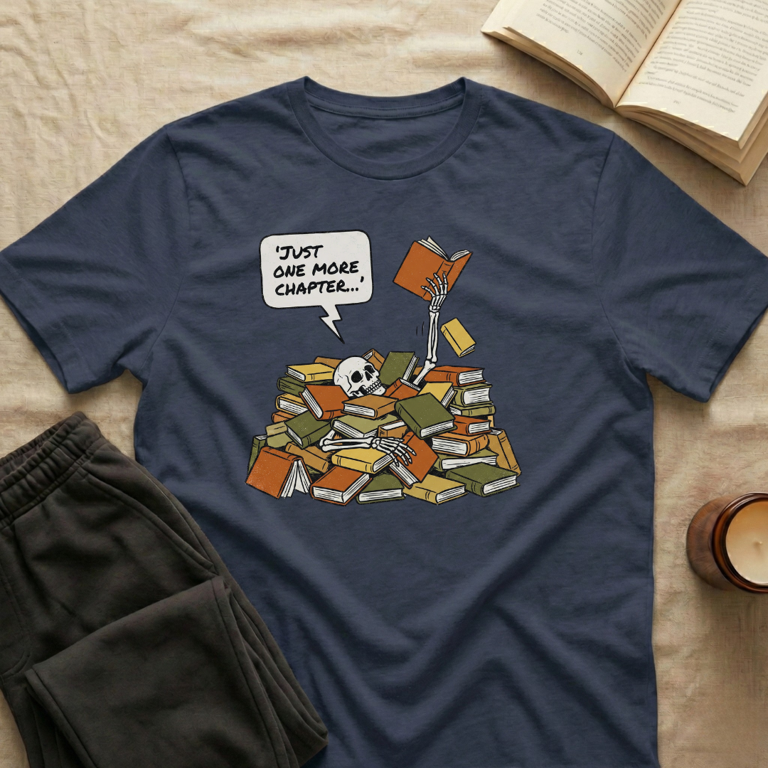 Just One More Chapter Skeleton T-Shirt