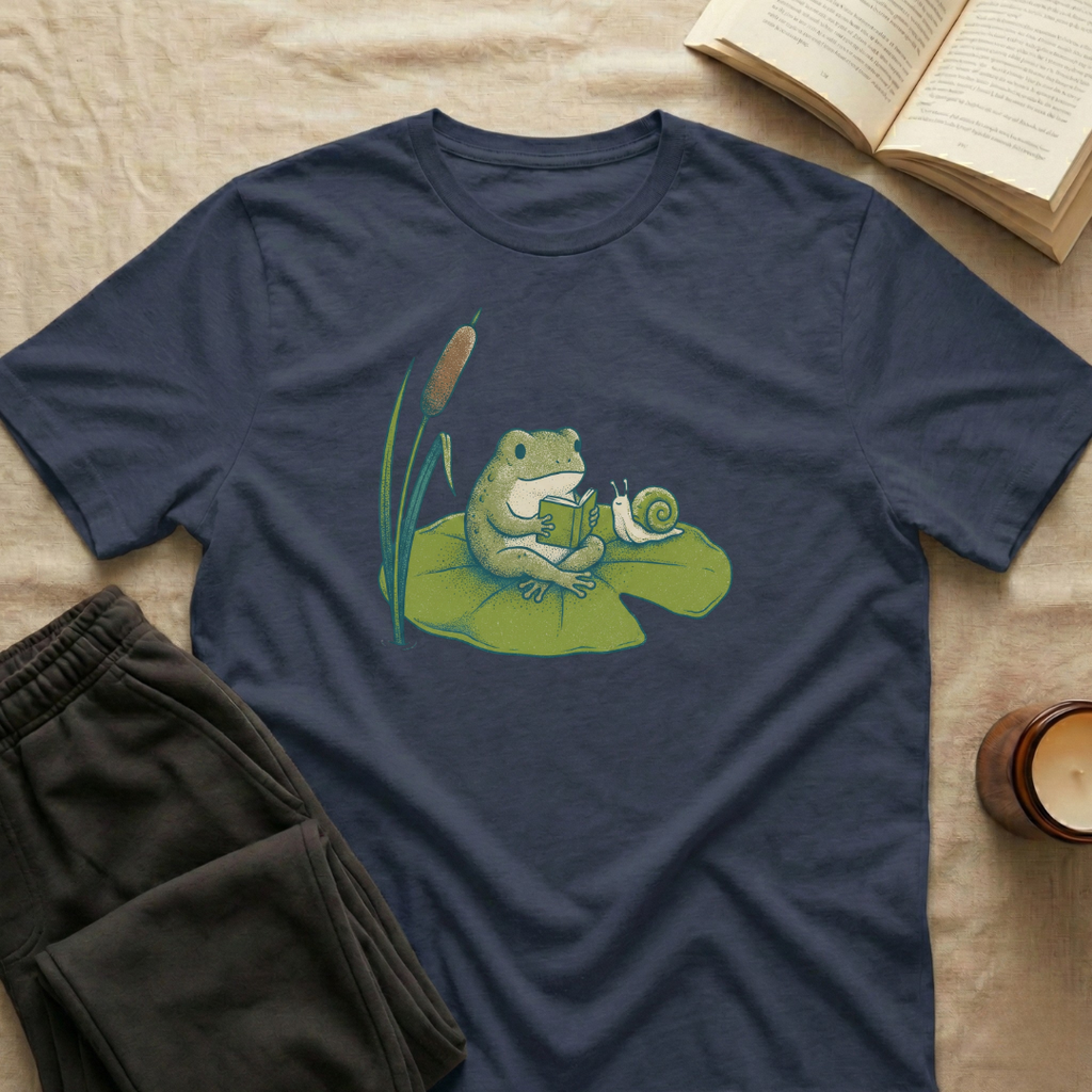 Frog Reading T-Shirt