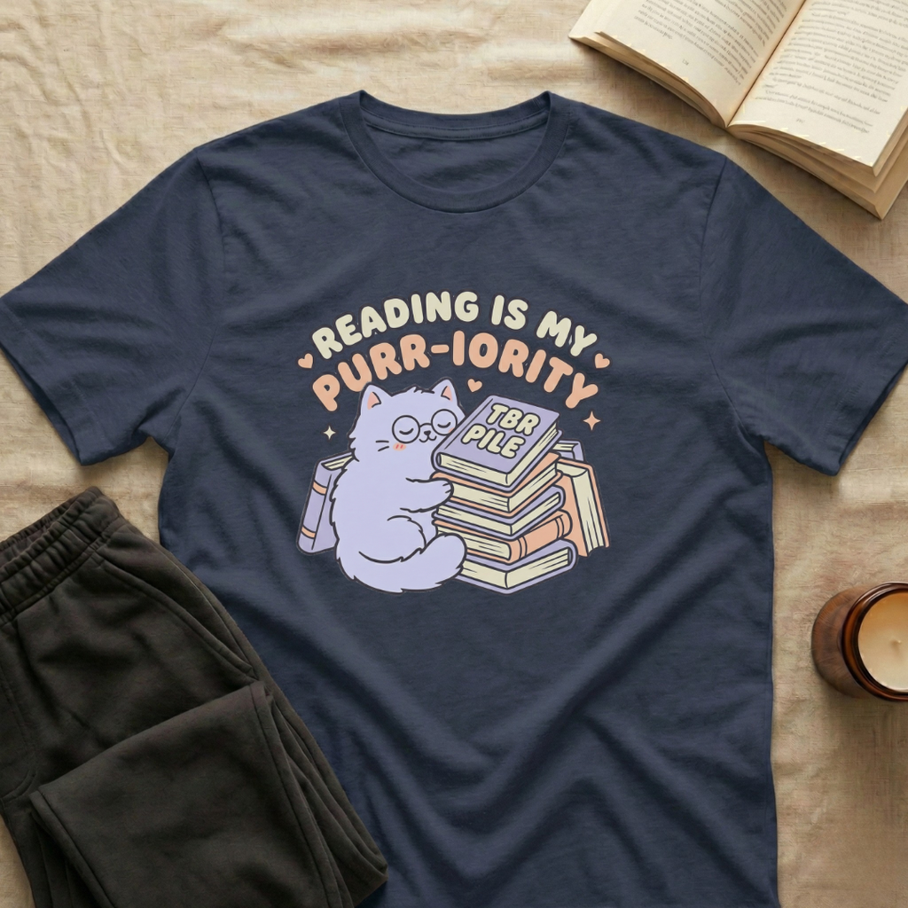 Reading Is My Purr-Iority T-Shirt