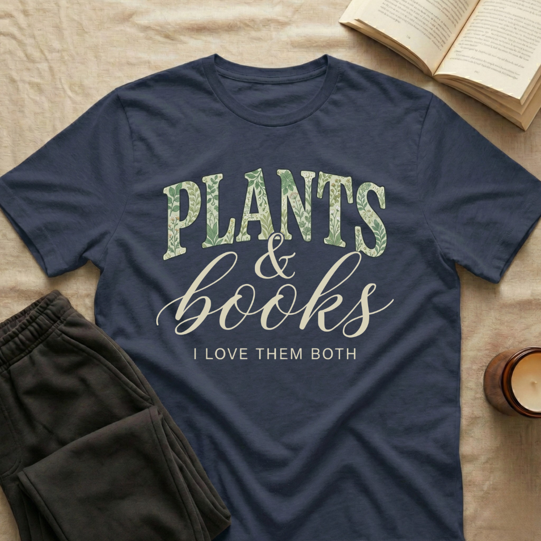 Plants And Books T-Shirt