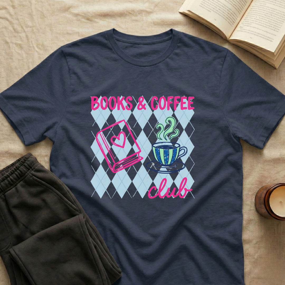 Books & Coffee Club T-Shirt