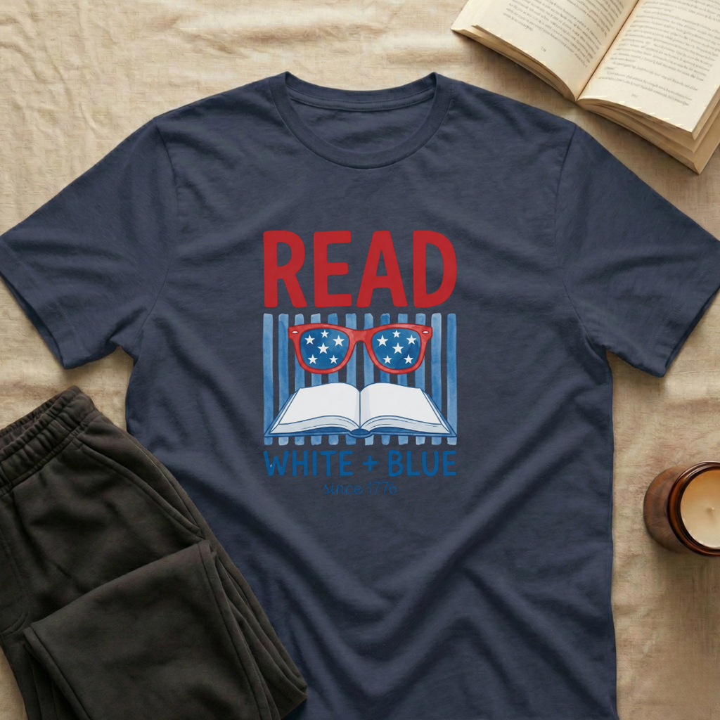 Read White + Blue T-Shirt