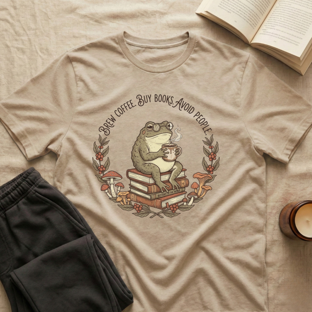 Brew Coffee Buy Books T-Shirt