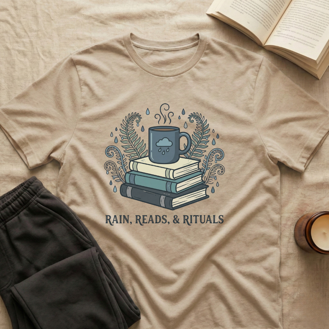 Rain, Reads & Rituals T-Shirt