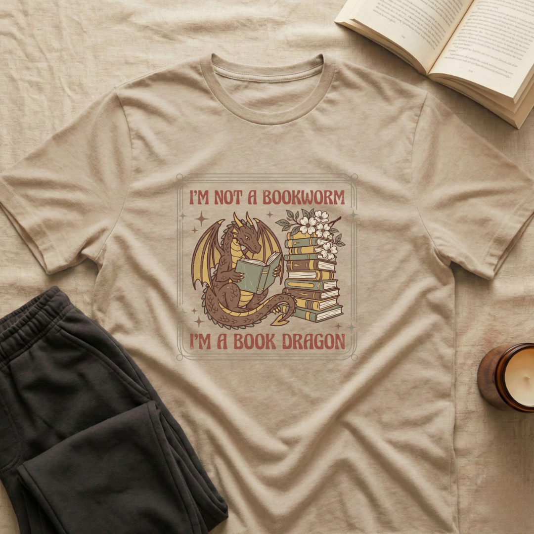 I'm Not A Bookworm Dragon T-Shirt