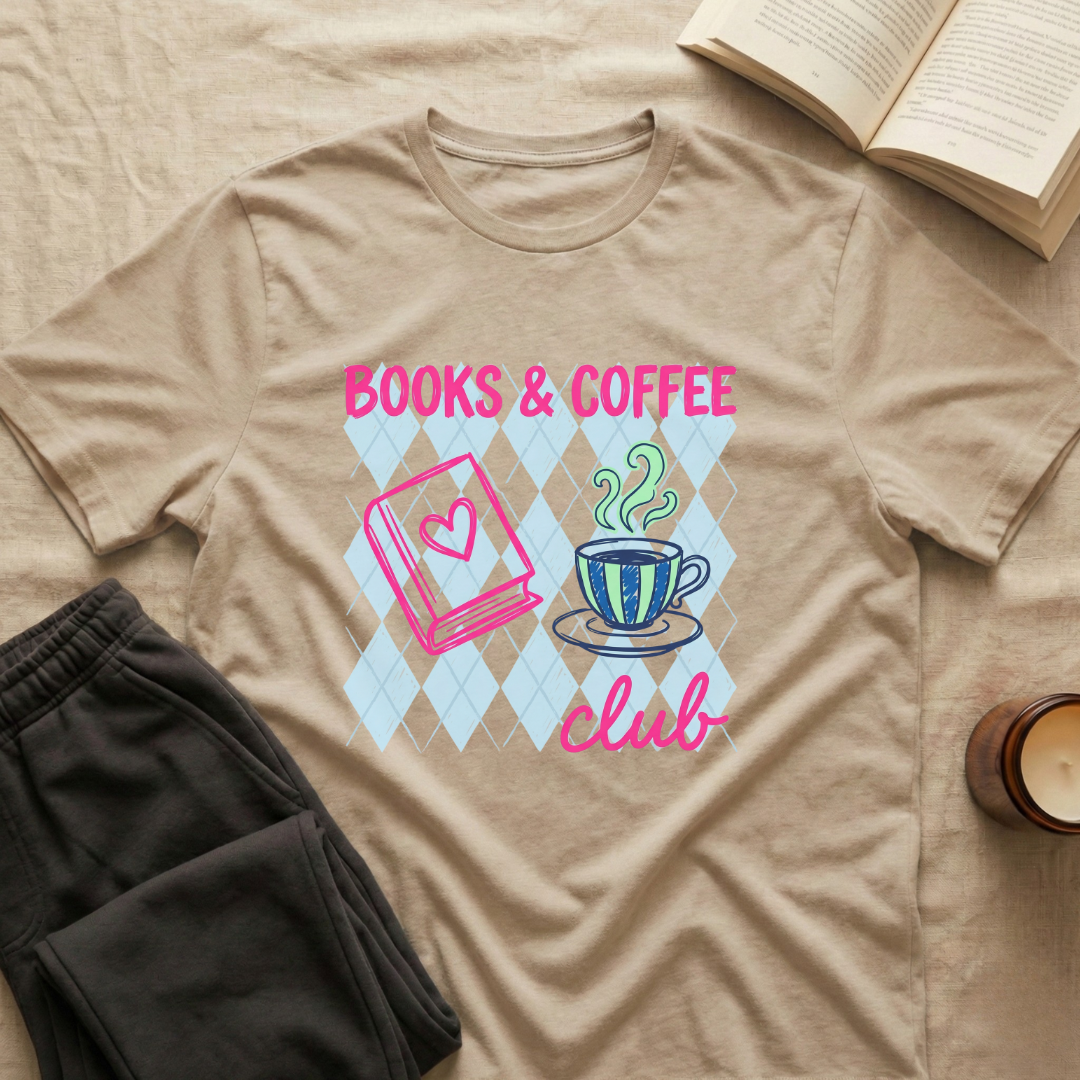 Books & Coffee Club T-Shirt