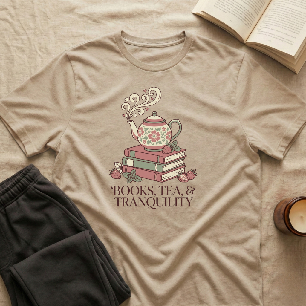 Books Tea And Tranquility T-Shirt