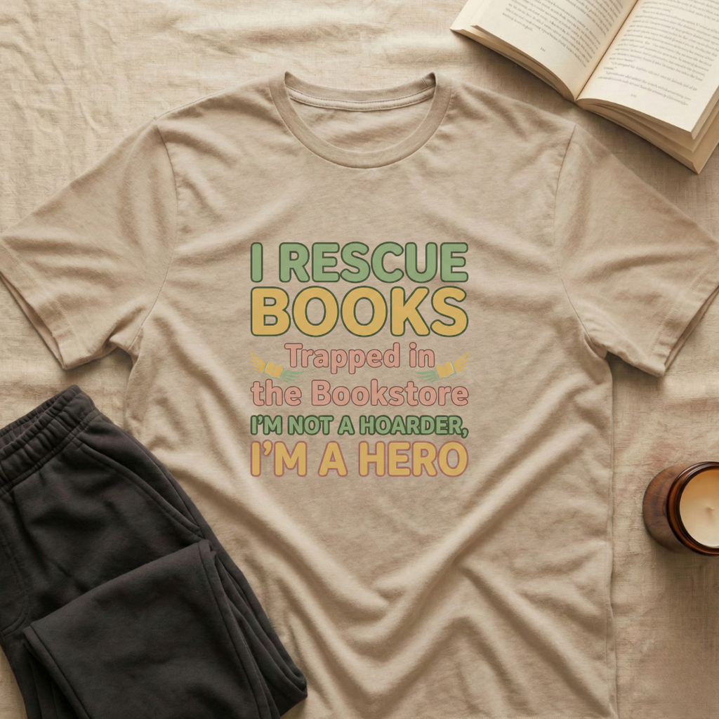 I Rescue Books T-Shirt