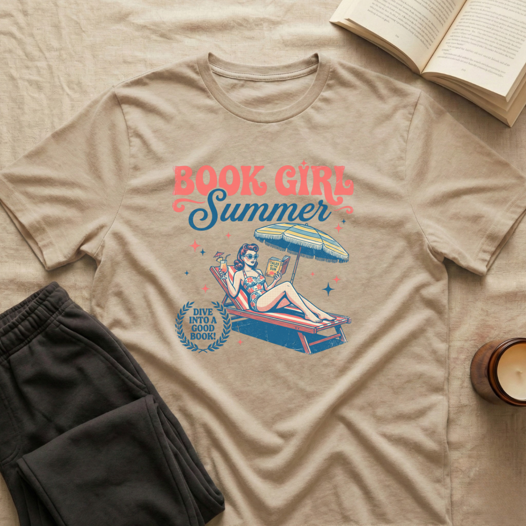 Book Girl Summer T-Shirt