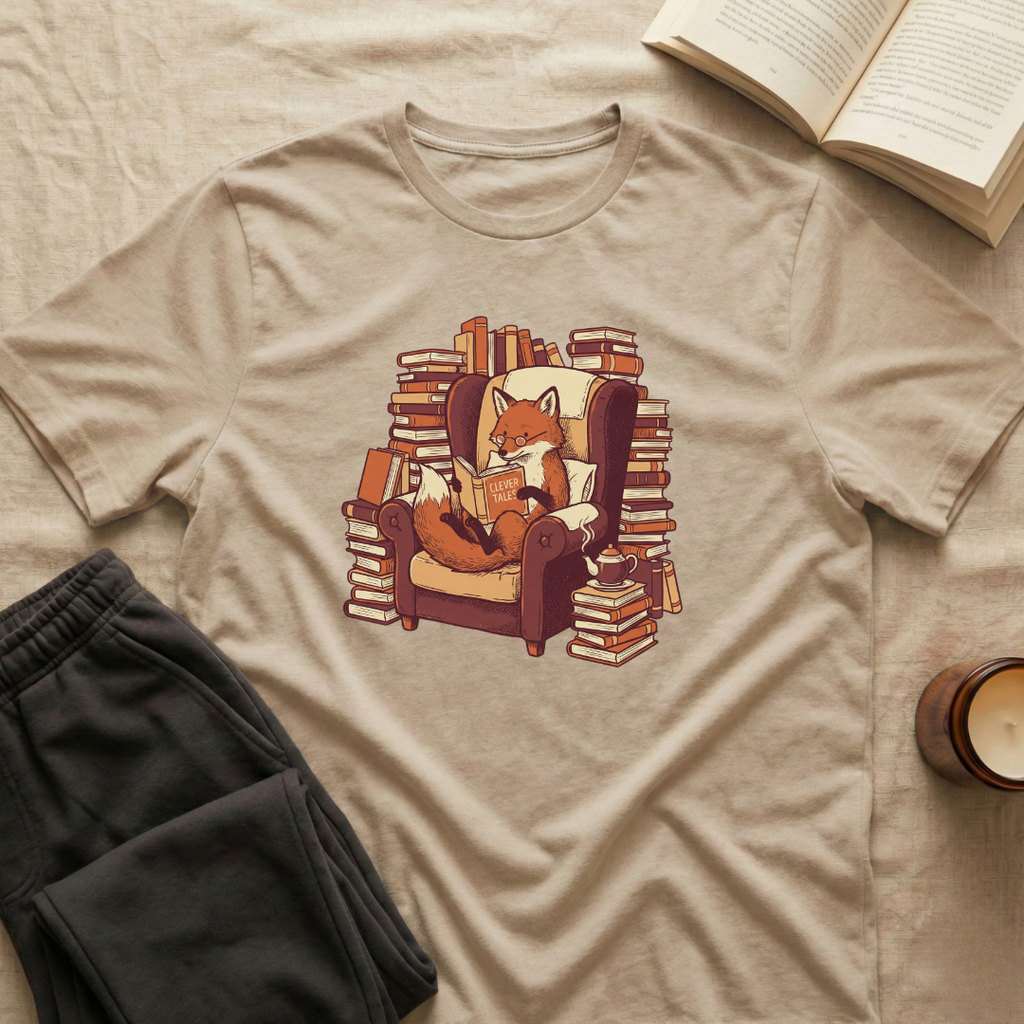 Fox Reading T-Shirt