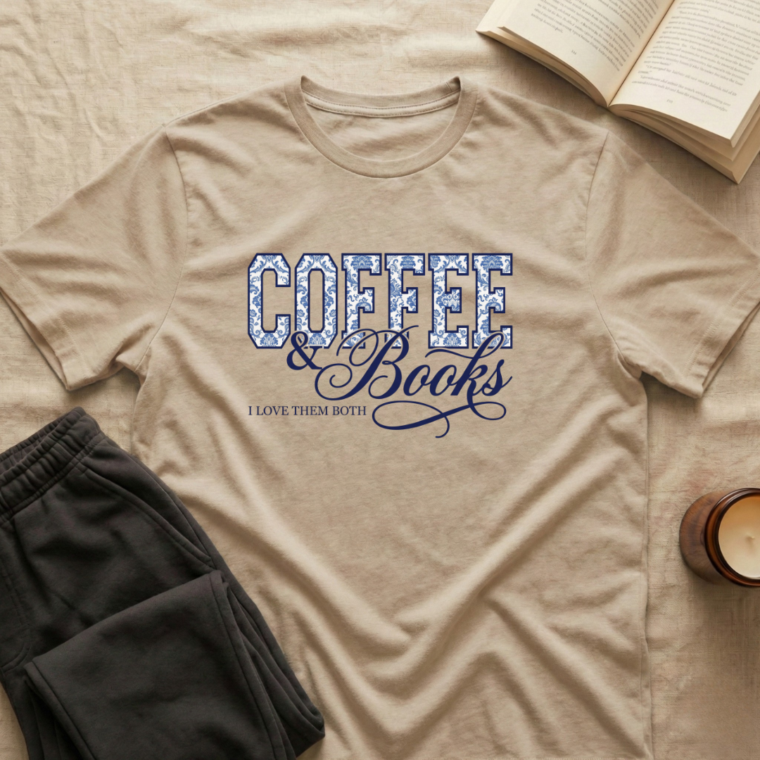 Coffee & Books I love them both T-Shirt