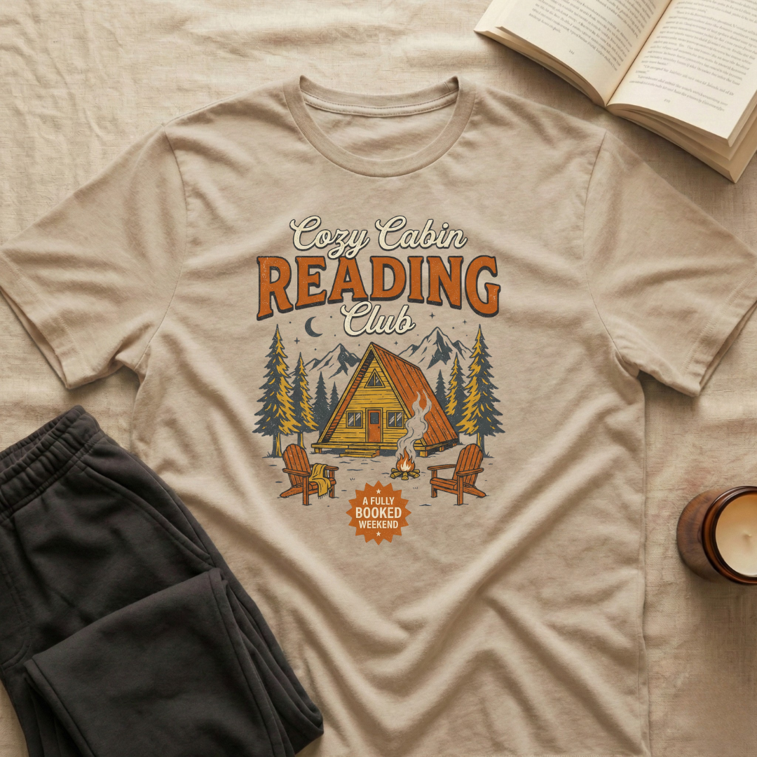 Cozy Cabin Reading Club T-Shirt