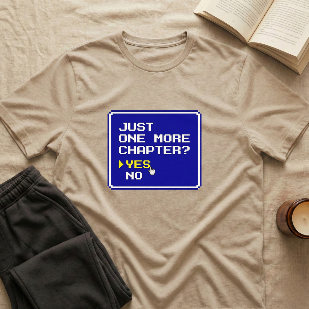 Just One More Chapter 8-Bit T-Shirt
