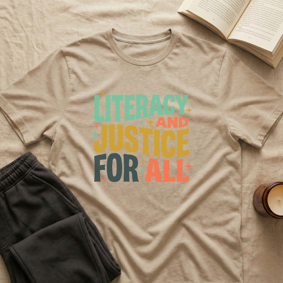Literacy And Justice For All T-Shirt