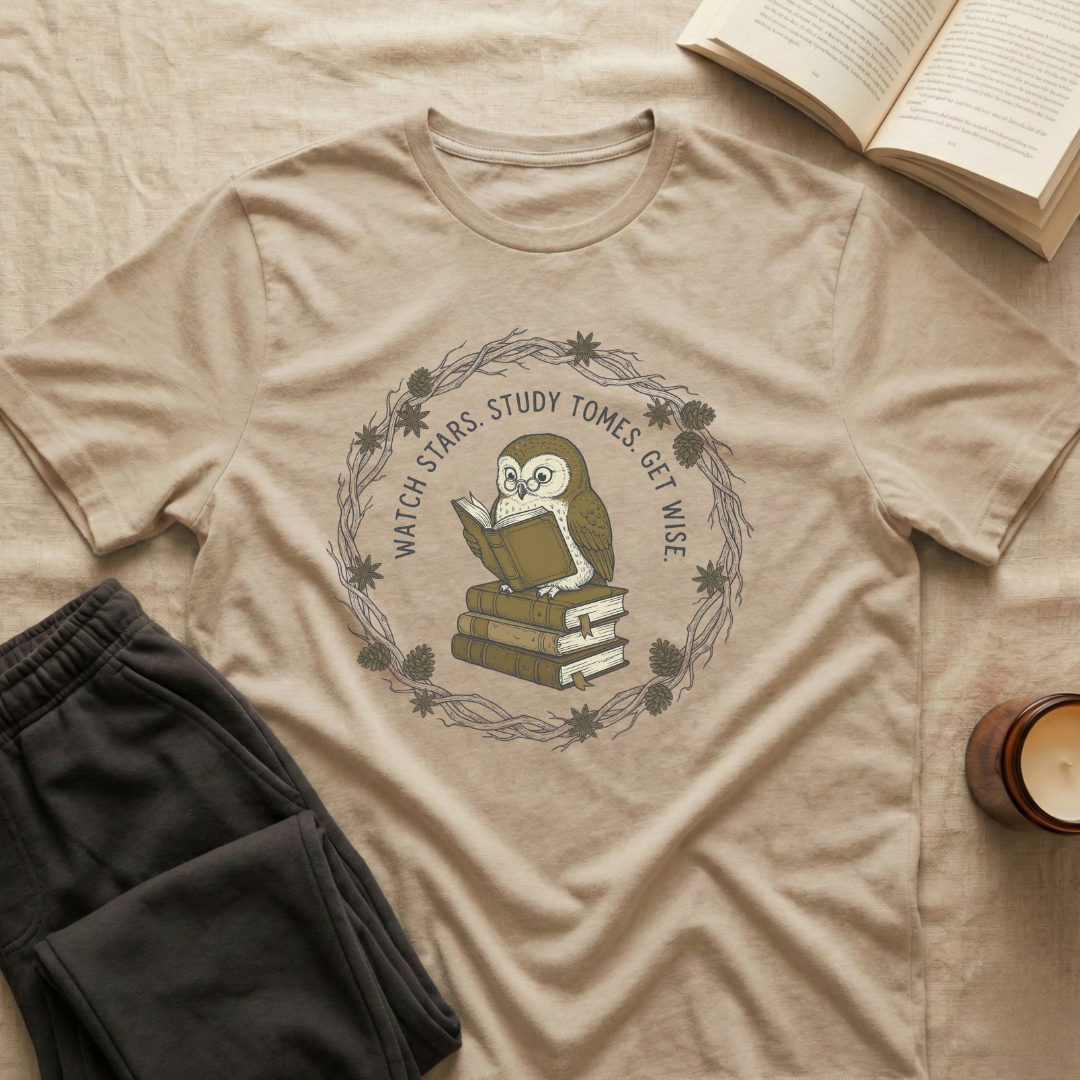 Watch Stars Study Tomes T-Shirt