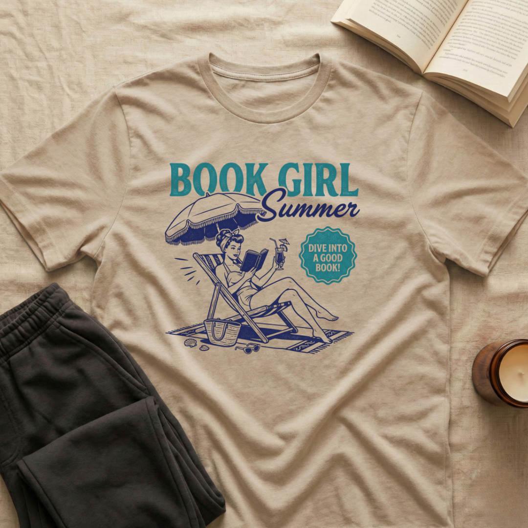 Book Girl Summer T-Shirt