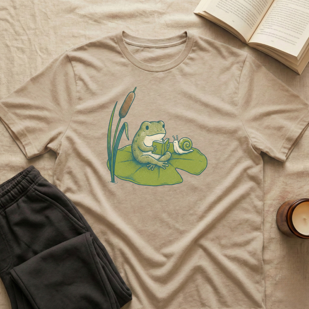 Frog Reading T-Shirt