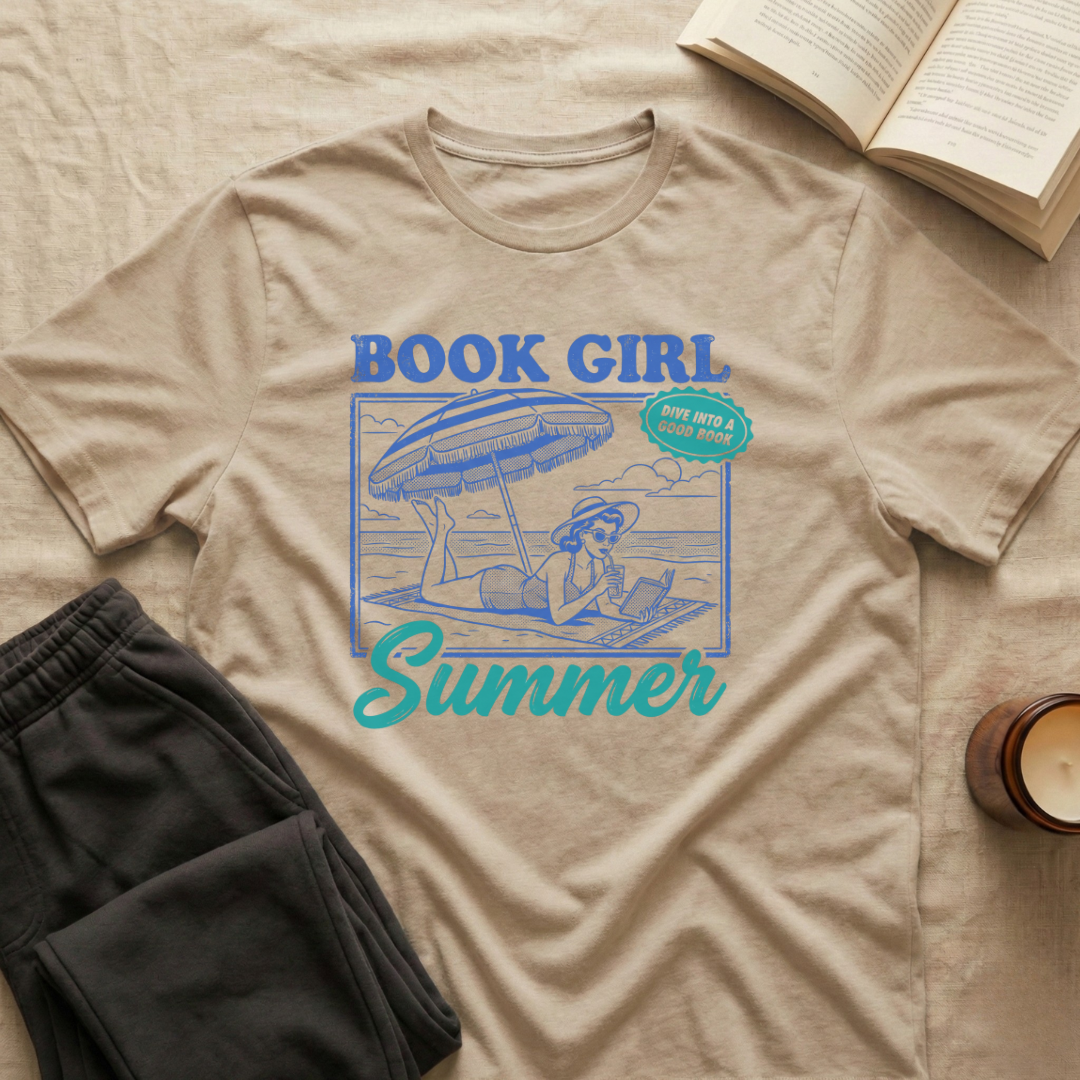 Book Girl Summer T-Shirt