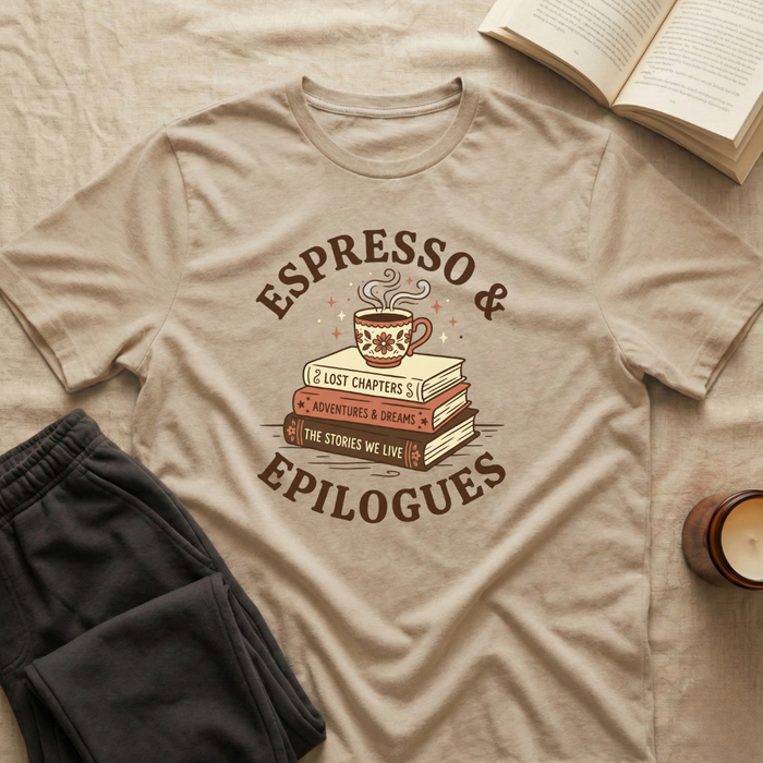 Espresso & Epilogues T-Shirt in Sand
