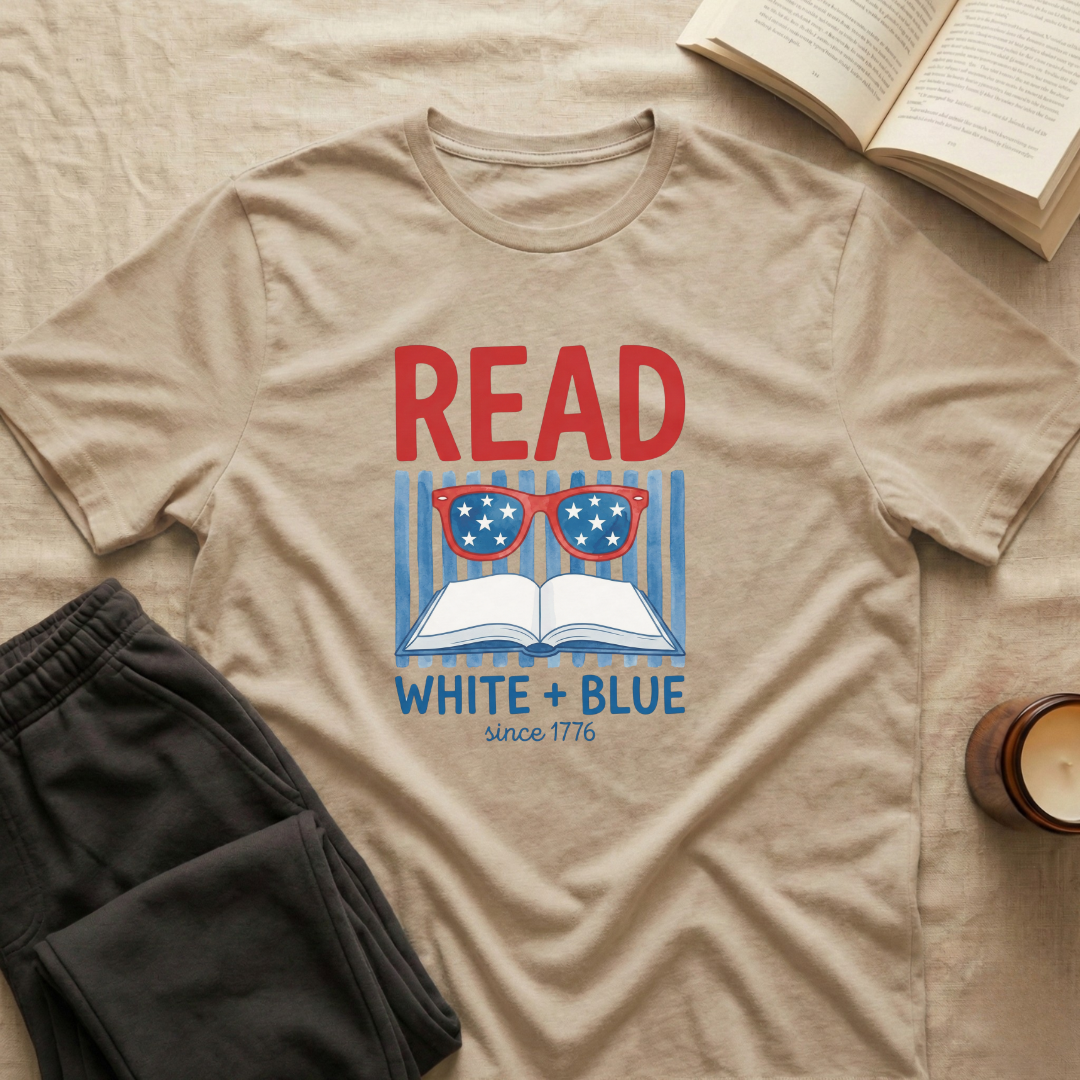 Read White + Blue T-Shirt