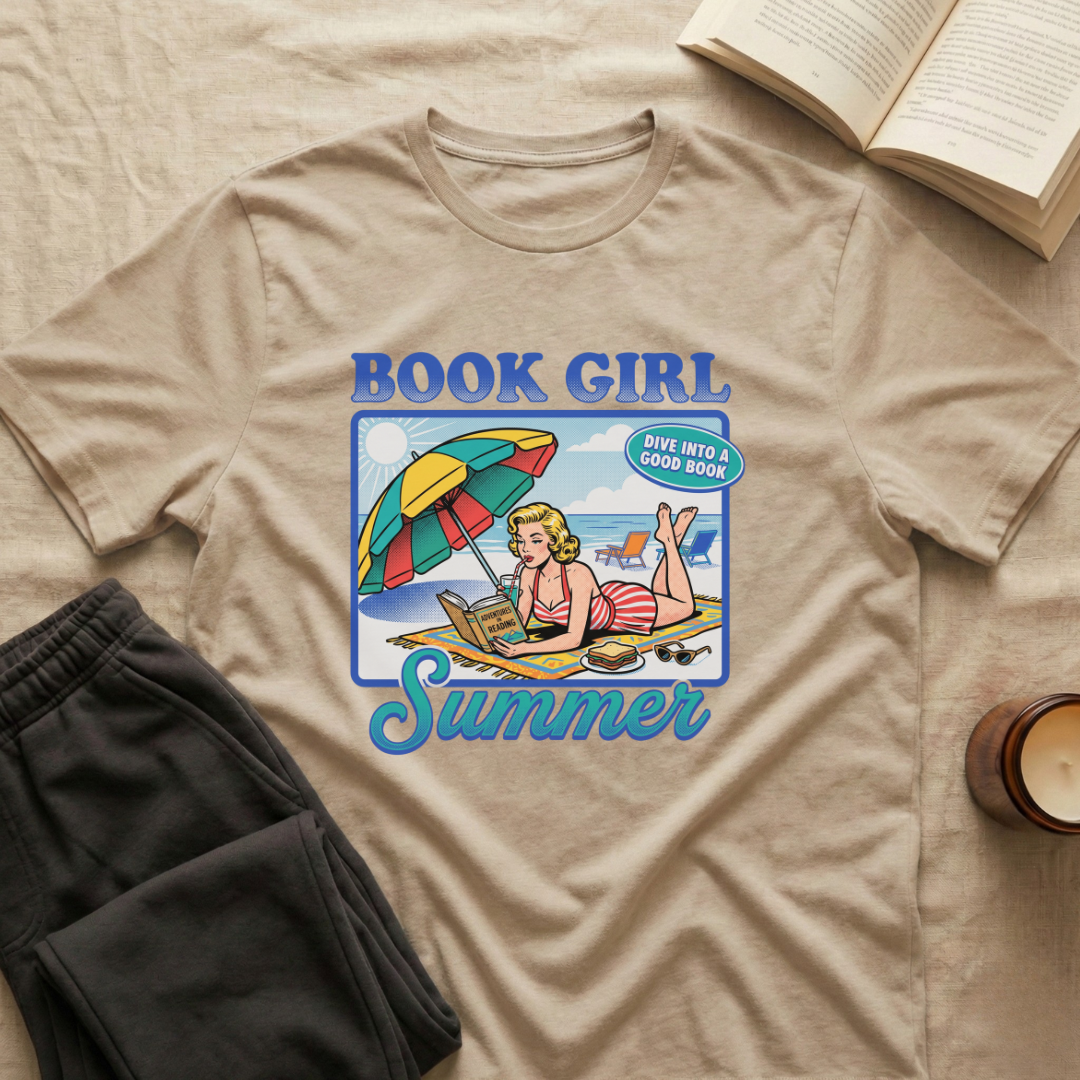 Book Girl Summer T-Shirt