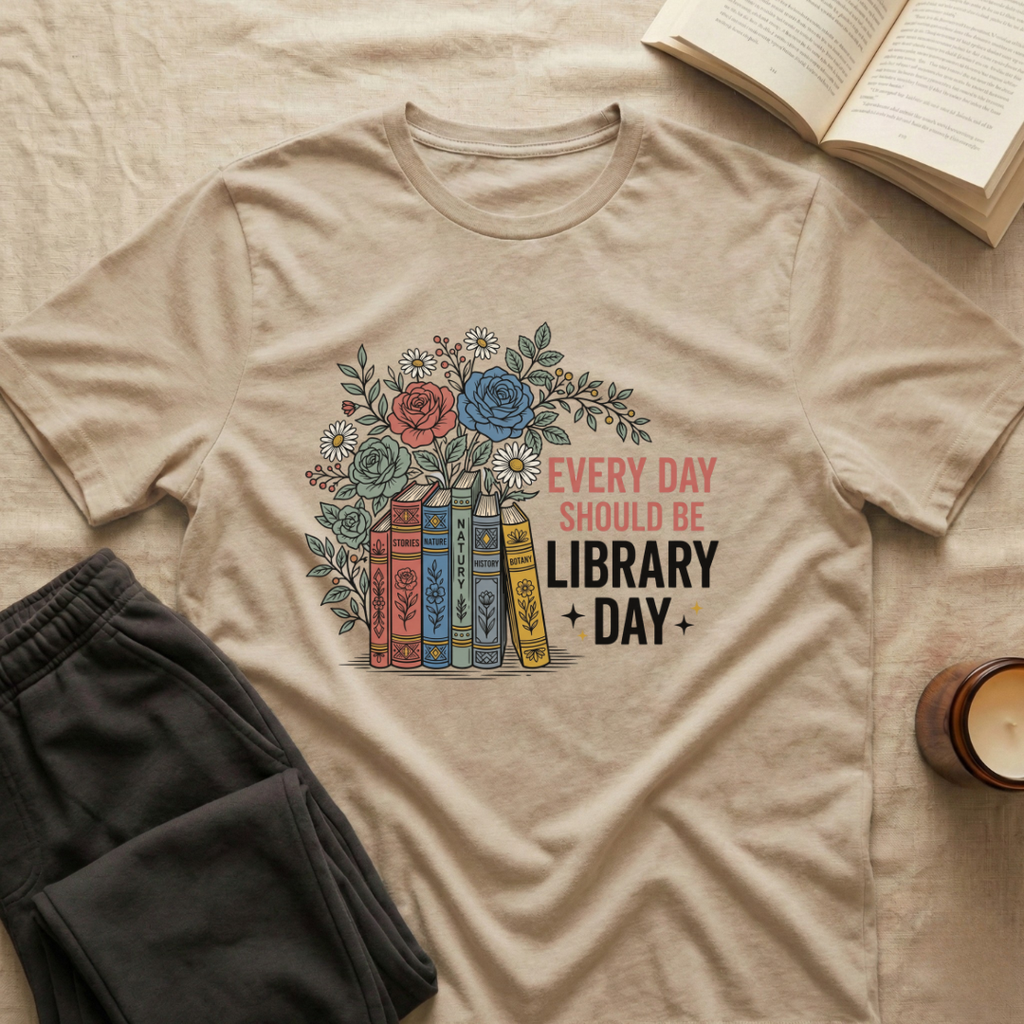 Everyday Should Be Library Day T-Shirt