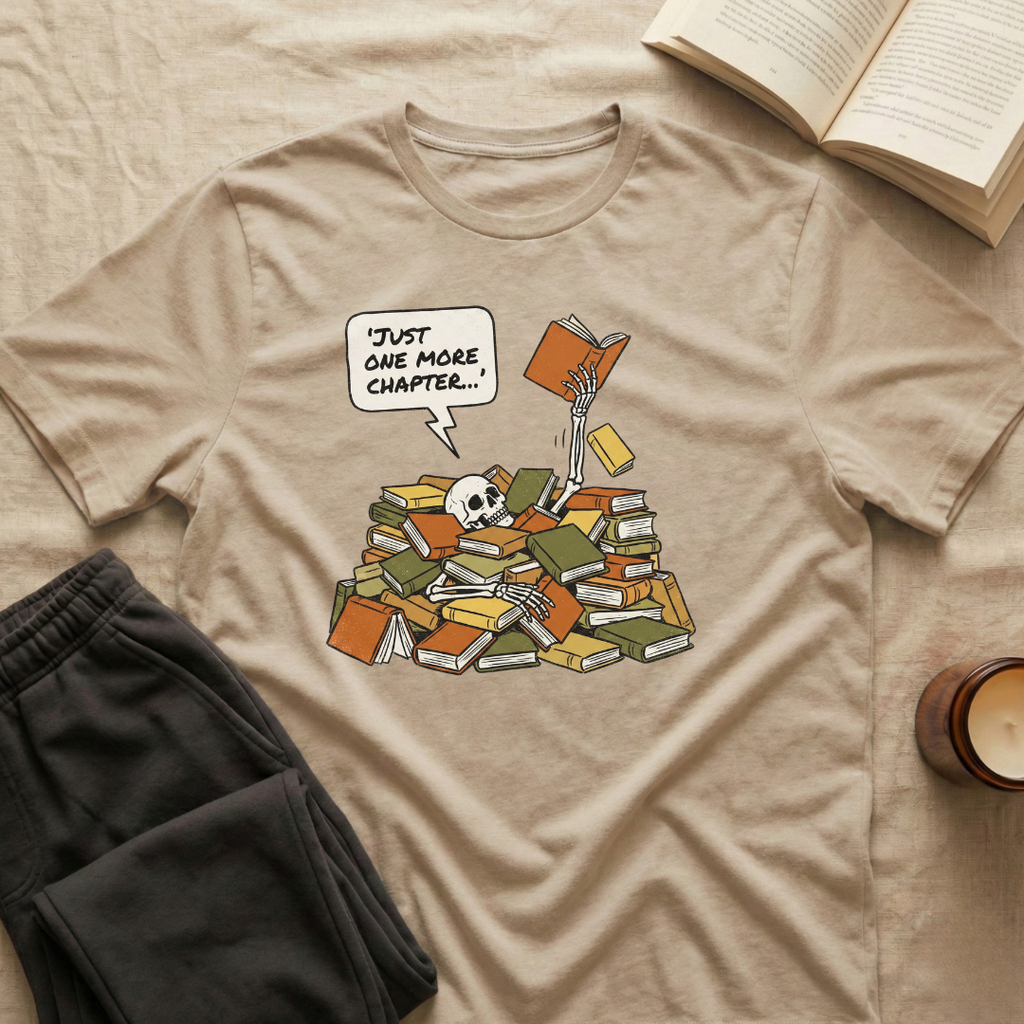 Just One More Chapter Skeleton T-Shirt