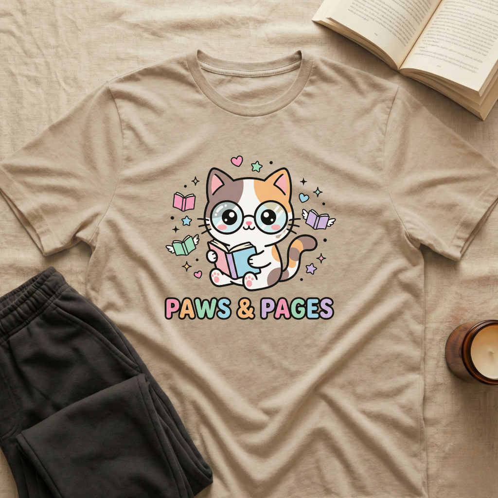 Paws And Pages T-Shirt