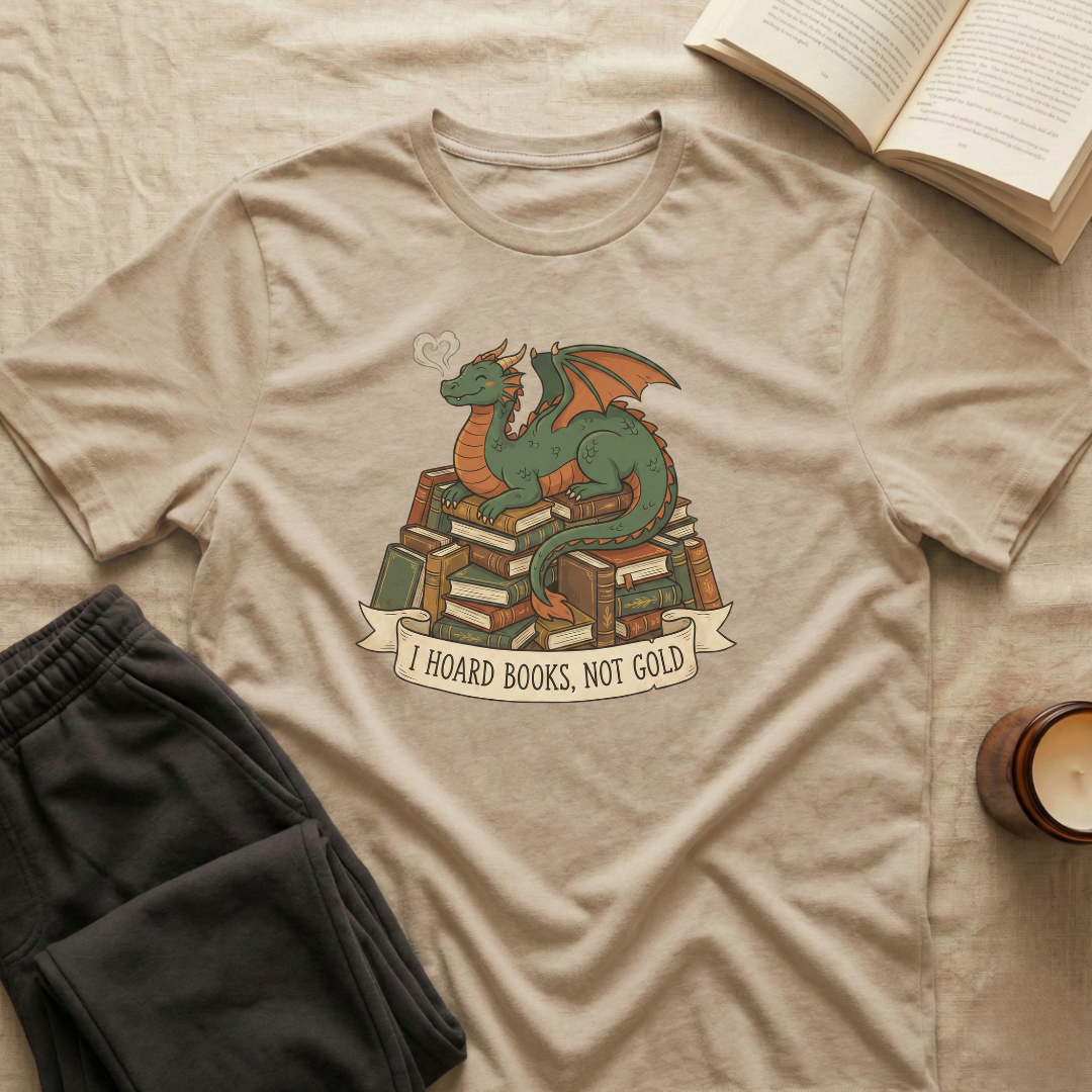 I Hoard Books Not Gold T-Shirt