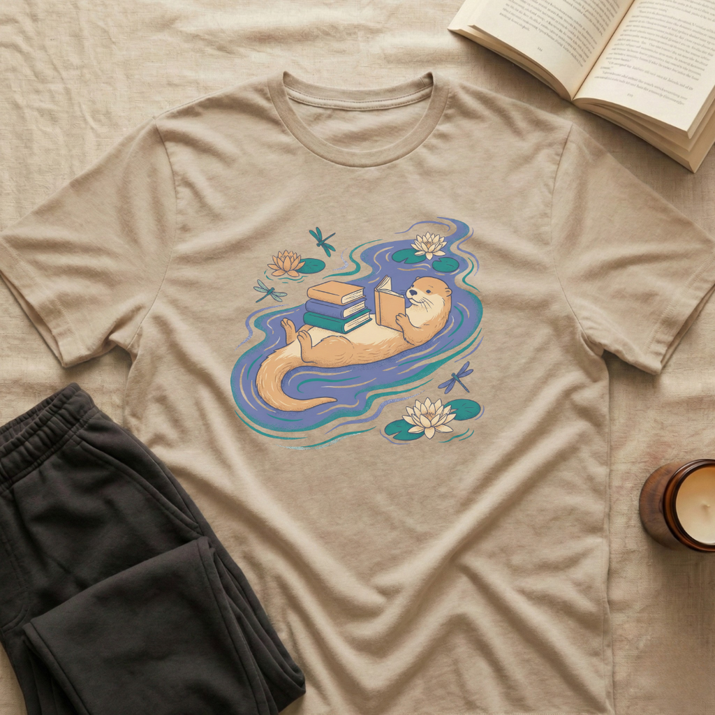 Otter Reading T-Shirt
