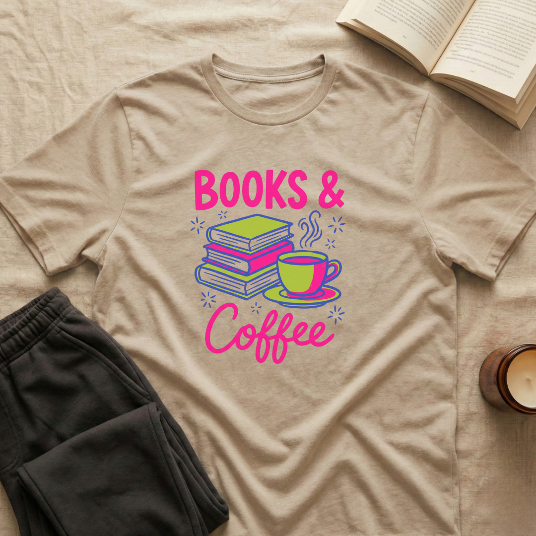 Books & Coffee T-Shirt