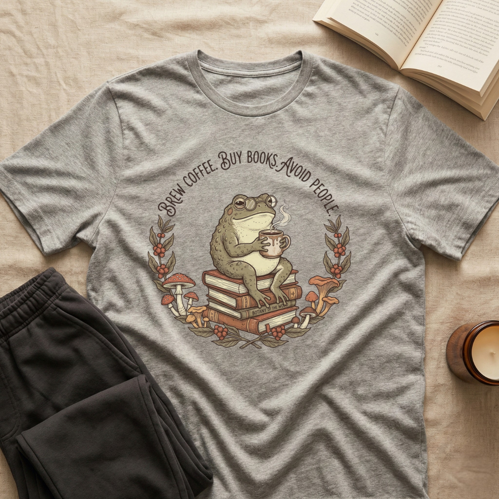 Brew Coffee Buy Books T-Shirt