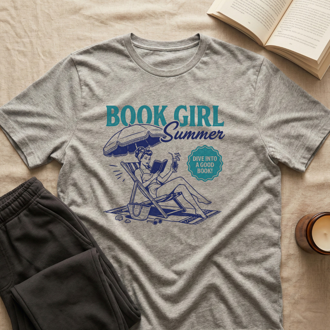 Book Girl Summer T-Shirt