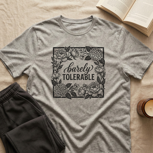 Barely Tolerable T-Shirt in Sport Grey