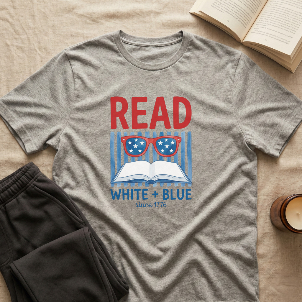 Read White + Blue T-Shirt
