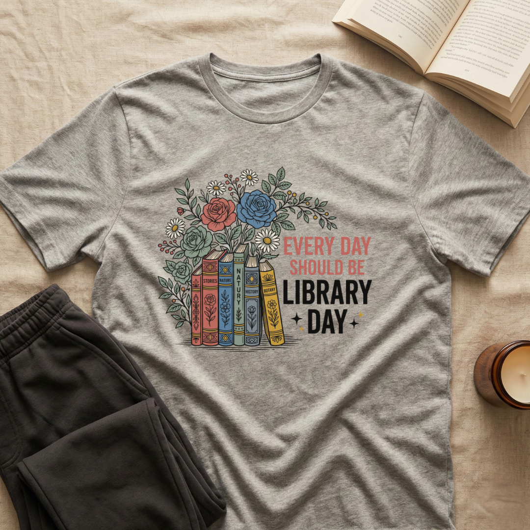 Everyday Should Be Library Day T-Shirt