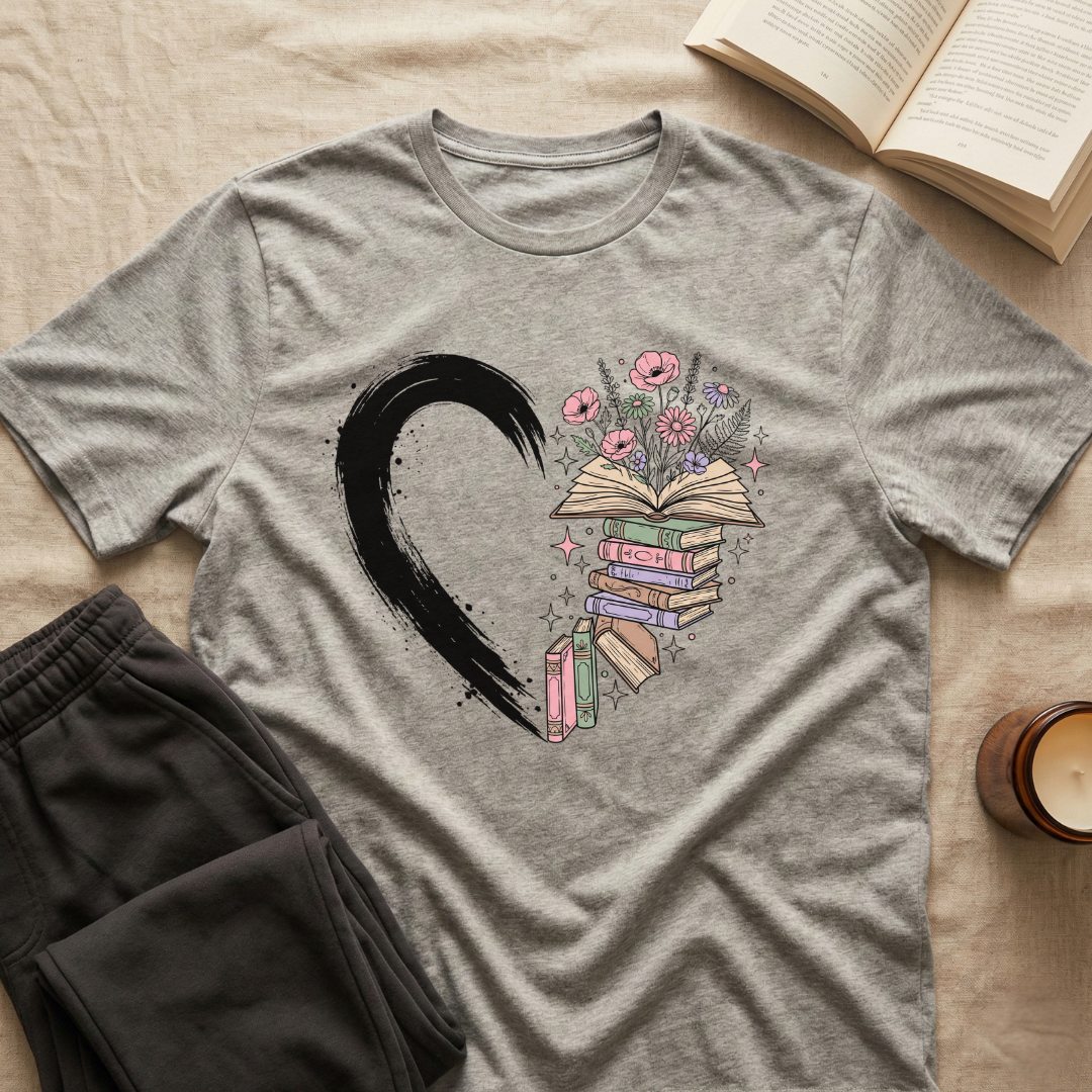 Half Heart Books T-Shirt