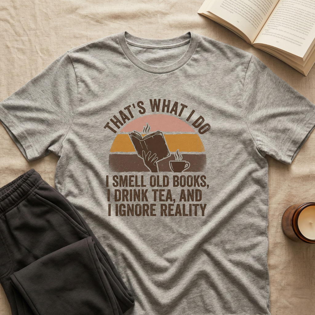 That's What I Do I Smell Old Books T-Shirt
