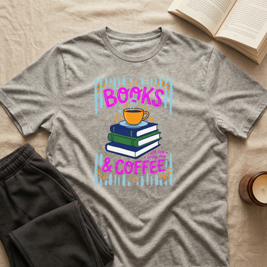 Books And Coffee T-Shirt