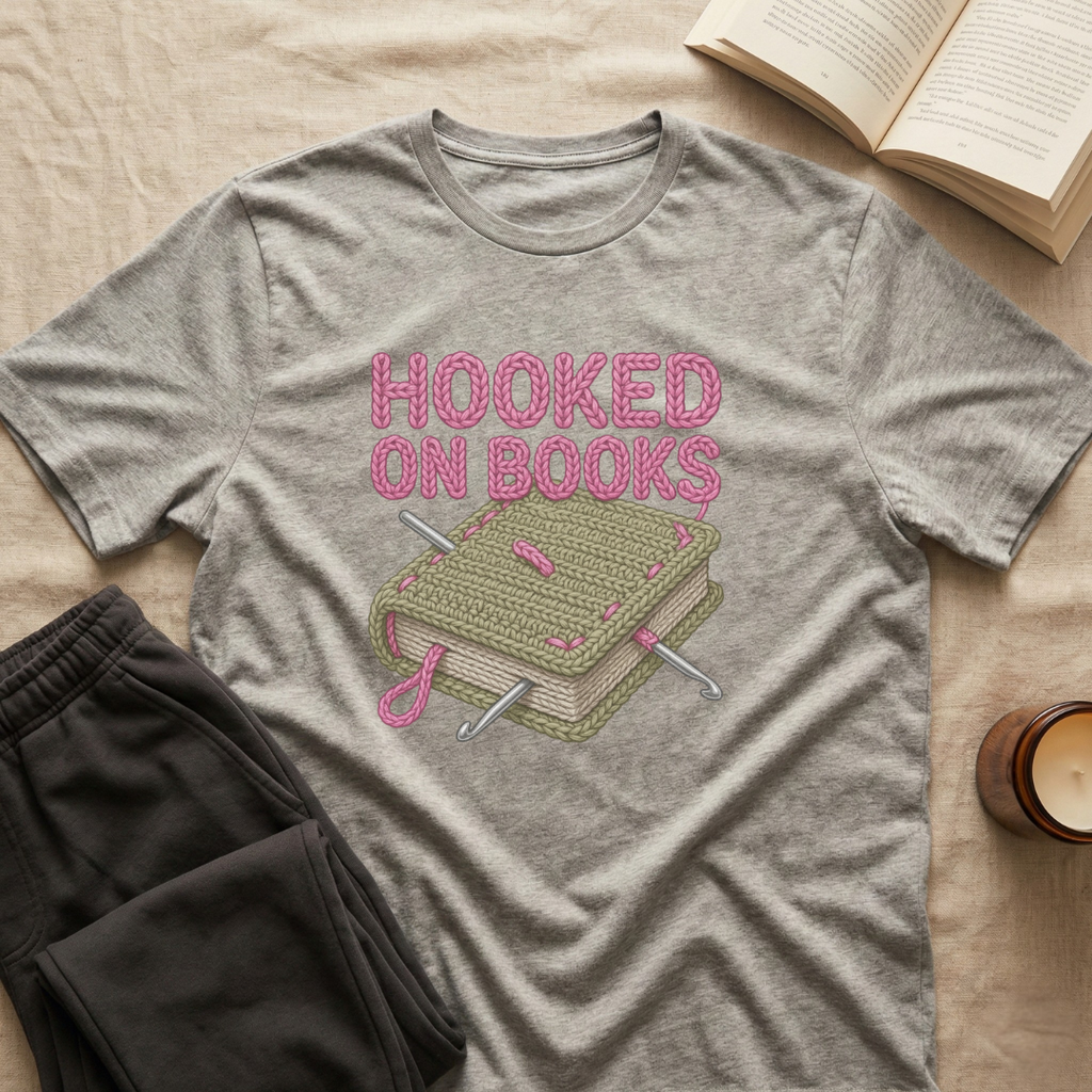 Hooked On Books T-Shirt