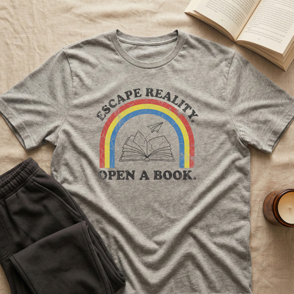 Escape Reality Open A Book T-Shirt