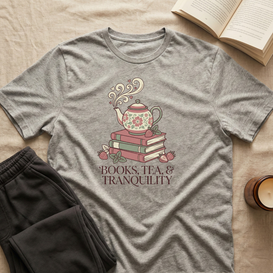 Books Tea And Tranquility T-Shirt