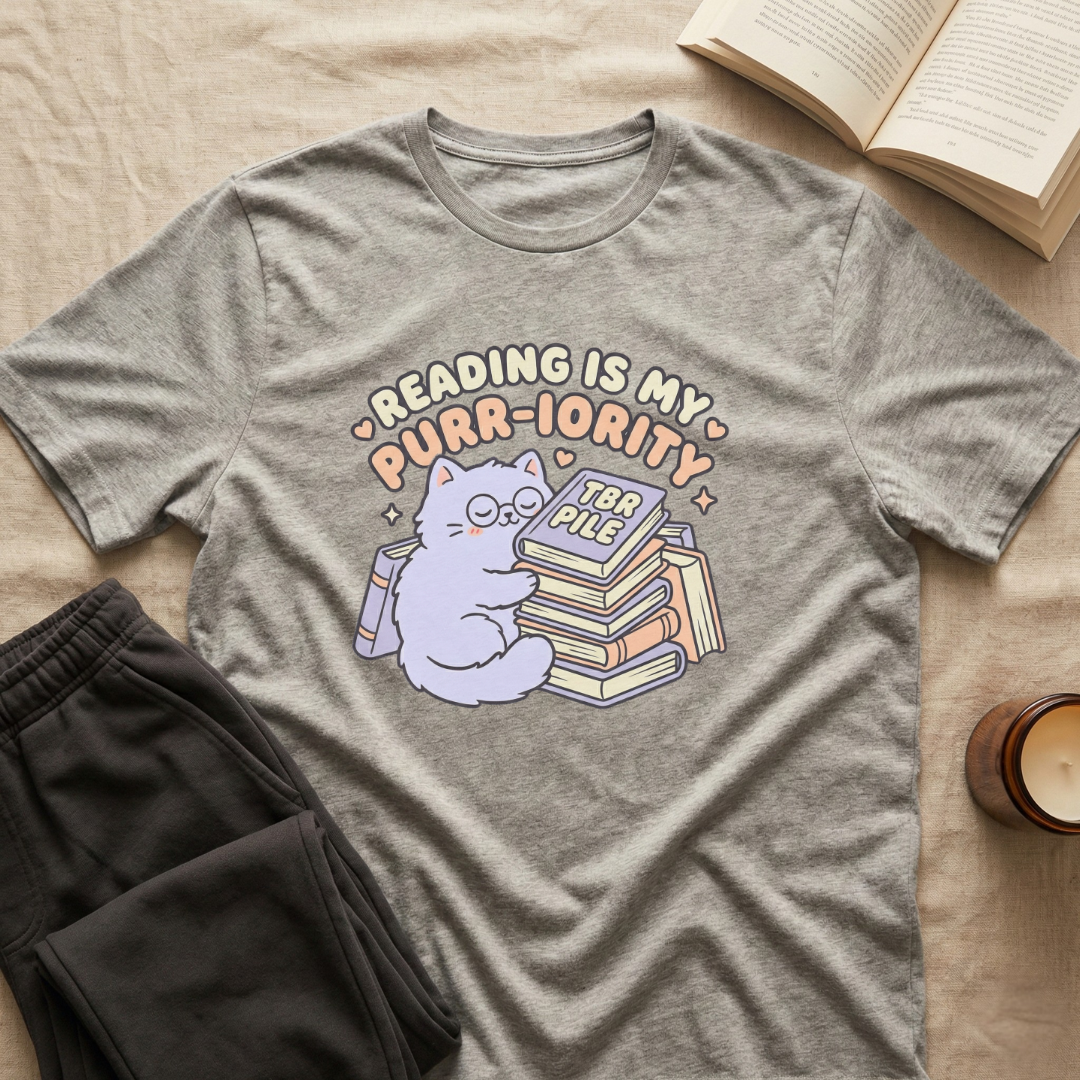 Reading Is My Purr-Iority T-Shirt